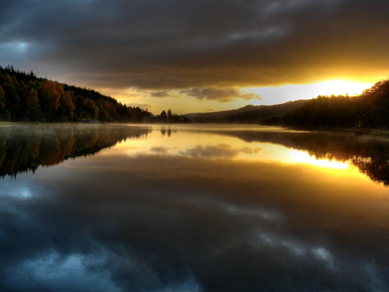 Sunset at Loch Tummel